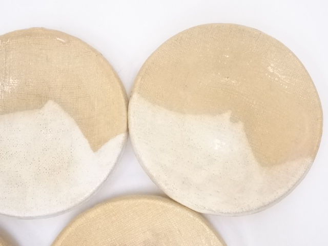 道具 ] - 道具 萩焼 坂田泥華造 銘々皿5客 | ネットショップ圭 netshop